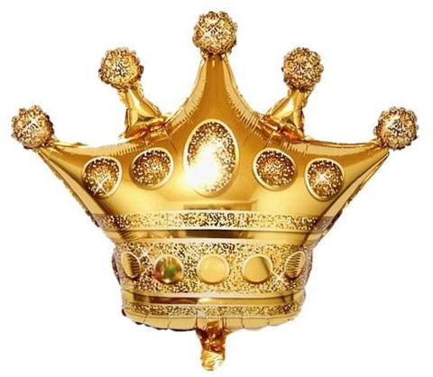 Gold Crown Balloon - Flowers Box London