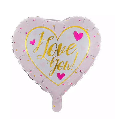 Gold I Love You Heart Balloon (18 inch)