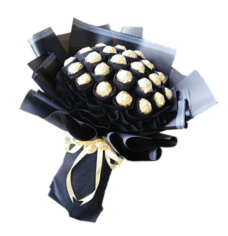 Gold on Black Chocolate Bouquet