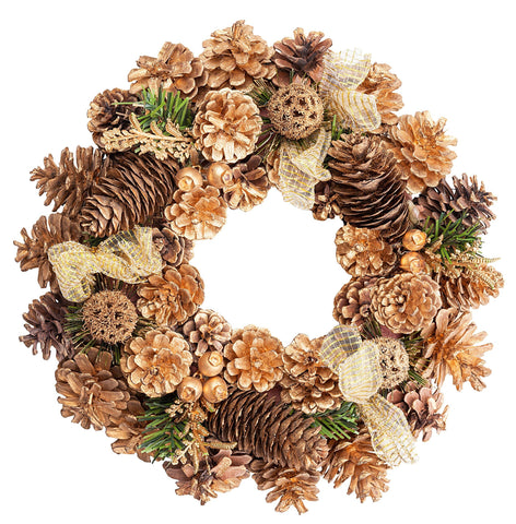 Gold Plated Christmas Wreath