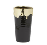 Gold/Black Abajo Vase