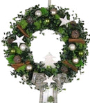 Green Christmas Door Wreath
