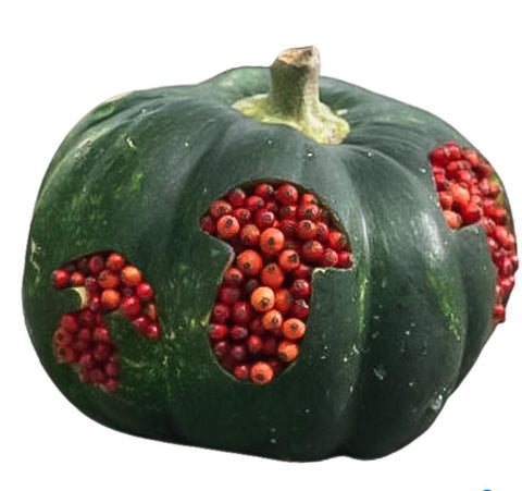 Green Pumpkin with Berry