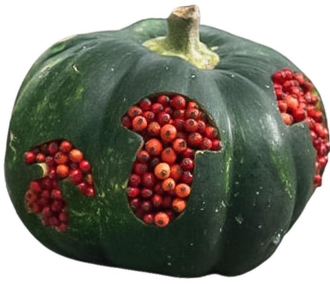 Green Pumpkin with Berry - Flowers Box London