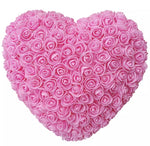 Handmade Pink Heart Shape Rose