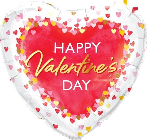 Happy Valentine's Day Mini Hearts Balloon (18 inch)