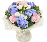 Hydrangea and Roses Bouquet - Flowers Box London