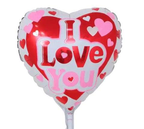 I Love You Hugs & Kises Heart Balloon (18 inch)