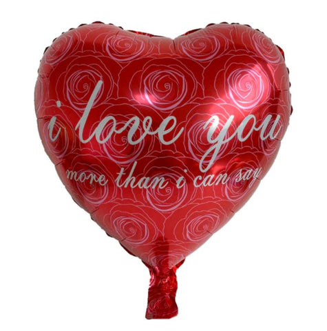 I Love You More.. Heart Balloon (18 inch)
