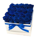 Infinity Roses Glamour Square Box - Rose Head Ø 3,5 cm