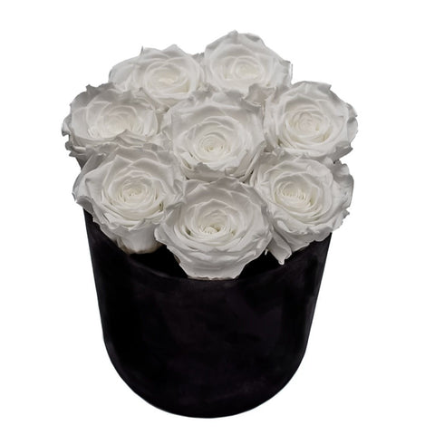 Infinity Roses Luxury Round Box - Rose Head Ø 7cm