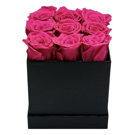 Infinity Roses Square Box - Rose Head Ø 3,5 CM