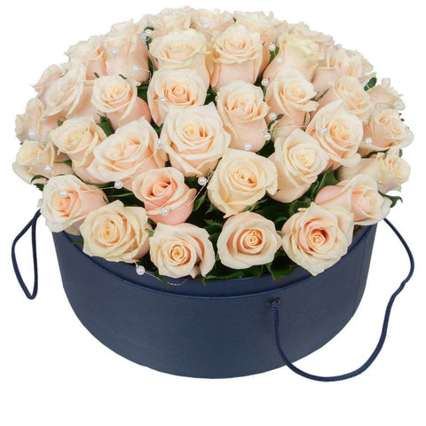 Ivory Perls Box - Flowers Box London