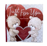 Just For You Valentine's Day Greeting Card - Flowers Box London
