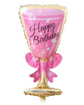 Large Champagne Glass Foil Balloon