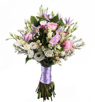Lavender and Pink Bridal Bouquet