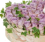 Lavender Roses with Surprise Heart Box