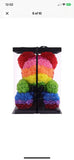 LED Rainbow Rose Teddy Bear - Flowers Box London