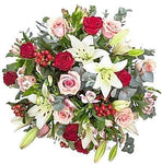 Lily and Blushed Roses