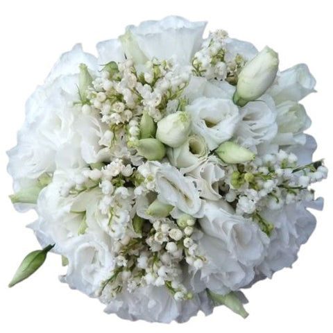 Lily of Valley and Lisianthus Bouquet
