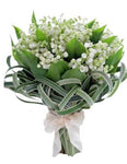Lily of Valley Crown Bridal Bouquet - Flowers Box London