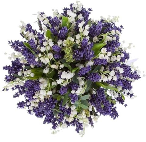 Lily of Valley with Lavender Bouquet - Flowers Box London