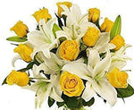 Lily & Yellow Roses