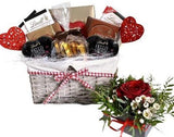 Lindt Hamper with Flowers - Flowers Box London