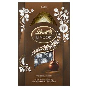 Lindt Lindor Dark Chocolate Easter Egg with 60% Cocoa Truffles