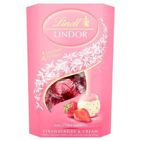Lindt Lindor Strawberry And Cream Truffles