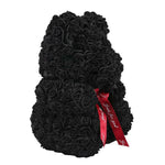 Luxury Black Rose Teddy Bear - Flowers Box London
