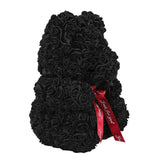 Luxury Black Rose Teddy Bear - Flowers Box London