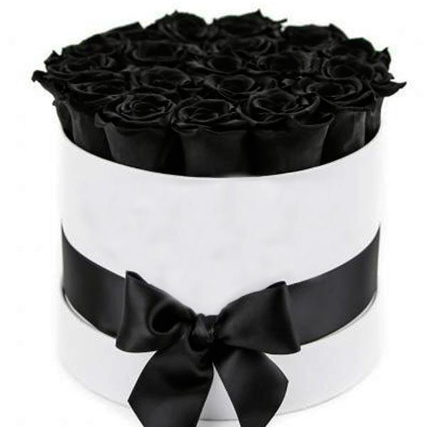 Luxury Black Roses Box | Swift UK Delivery | Order Now from Flowers Box ...