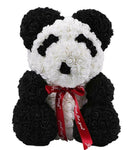 Luxury Black & White Panda Rose Teddy Bear