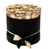 Luxury Gold Roses Hat Box