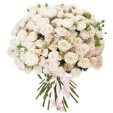 Luxury Ivory Spray Roses Bouquet - Flowers Box London