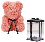 Luxury Peach Rose Teddy Bear
