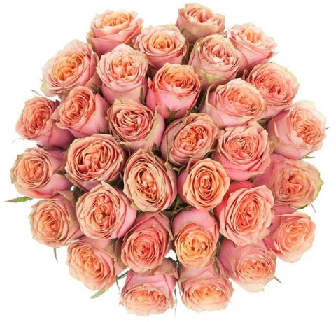 Luxury Peach Roses Bouquet