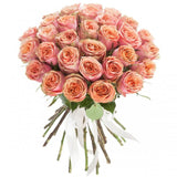 bouquet of peach roses
