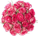 Luxury Pink Roses with Heather Bouquet - Flowers Box London