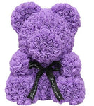 Luxury Purple Rose Teddy Bear - Flowers Box London