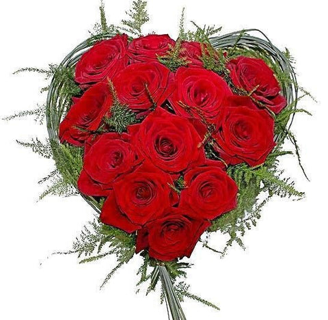 Luxury Red Heart - Flowers Box London