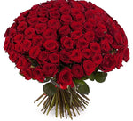 Luxury Red Naomi Roses Bouquet - Flowers Box London