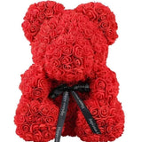 teddy bear red roses