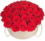 Luxury Red Roses Hat Box