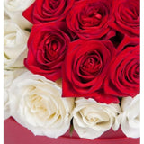 Luxury Red Roses Heart in Box - Flowers Box London