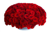 Luxury Roses in Silver Pot