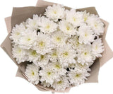 Luxury White Chrysanthemum Bouquet - Flowers Box London