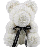 White Rose Teddy Bear