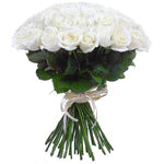 Luxury white roses bouquet (17 stems)